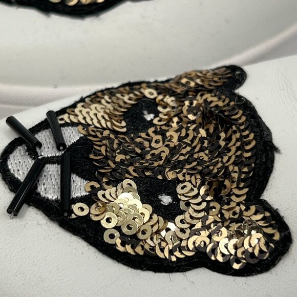 Kate Spade White Sequin Cat Slip-On Sneakers | Size 6.5 - Picture 10 of 12